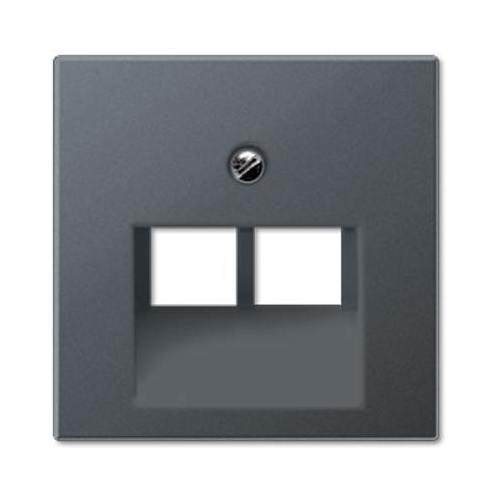 Накладка на розетку информационную JUNG ECO PROFI, антрацит