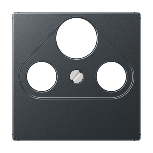 Накладка на розетку телевизионную JUNG А-СЕРИЯ, антрацит матовый