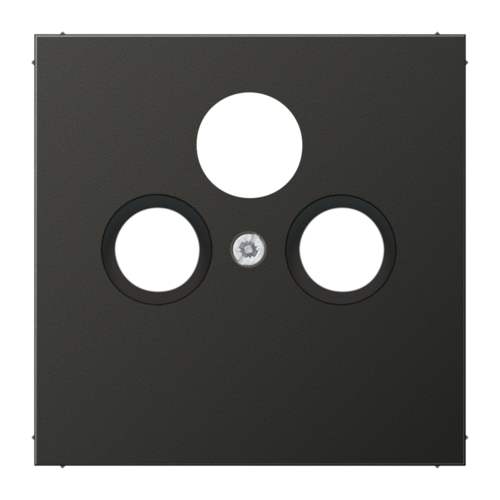Накладка на розетку телевизионную JUNG LS METAL, антрацит
