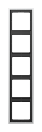 Рамка 5 постов JUNG LS METAL, алюминий