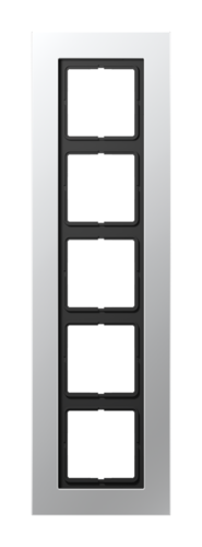 Рамка 5 постов JUNG LS PLUS, алюминий