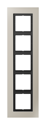 Рамка 5 постов JUNG LS PLUS, стальной