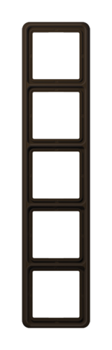 Рамка 5 постов JUNG CD 500, коричневый