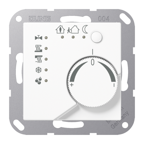 JUNG KNX Белый Регулятор климата с ручкой для установки температуры