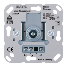 Механизм поворотно-нажимного светорегулятора-переключателя JUNG, 360 Вт
