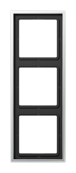 Рамка 3 поста JUNG LS METAL, алюминий