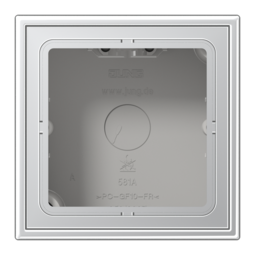 LSmetal Коробка 1-ная для накладного монтажа,алюм.