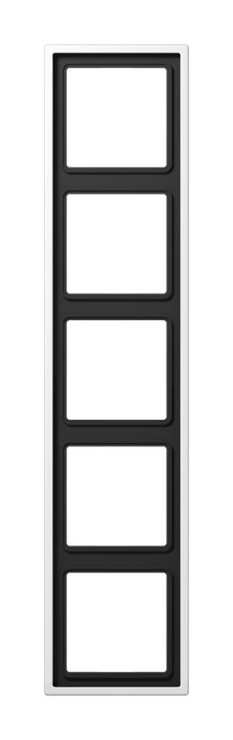 Рамка 5 постов JUNG LS METAL, белый