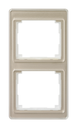 Рамка 2 поста JUNG SL 500, вертикальная, бронзовый