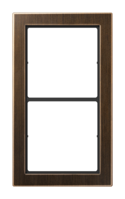 Рамка 2 поста JUNG FD DESIGN, античная латунь
