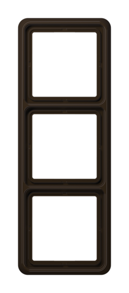Рамка 3 поста JUNG CD, коричневый