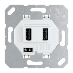 Розетка 2xUSB JUNG, белый