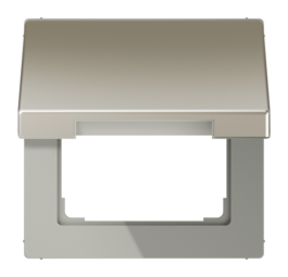 JUNG LS 990 Edelstahl Крышка откидная для розеток и изделий 50х50
