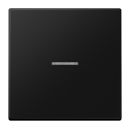 LS990 Клавиша 1-ная с линзой, цвет матовый черный